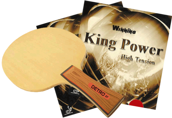 Detro T5 with Winning  King Power High Tension Assembled Paddle